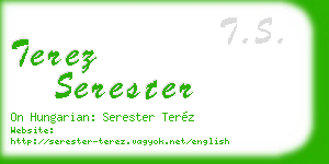terez serester business card